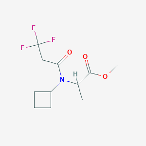 Methyl 2-[cyclobutyl(3,3,3-trifluoropropanoyl)amino]propanoate