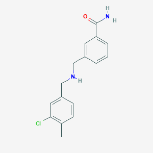 3-[[(3-Chloro-4-methylphenyl)methylamino]methyl]benzamide