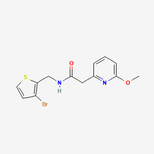 N-[(3-bromothiophen-2-yl)methyl]-2-(6-methoxypyridin-2-yl)acetamide