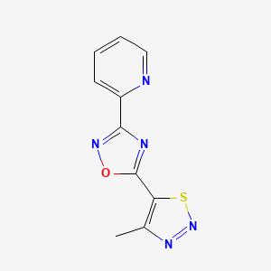 5-(4-Methylthiadiazol-5-yl)-3-pyridin-2-yl-1,2,4-oxadiazole