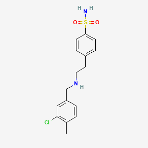 4-[2-[(3-Chloro-4-methylphenyl)methylamino]ethyl]benzenesulfonamide