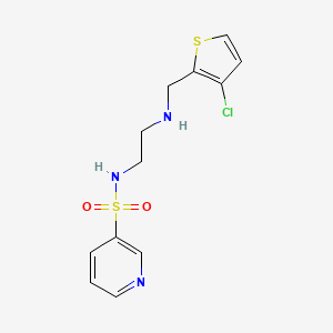 N-[2-[(3-chlorothiophen-2-yl)methylamino]ethyl]pyridine-3-sulfonamide