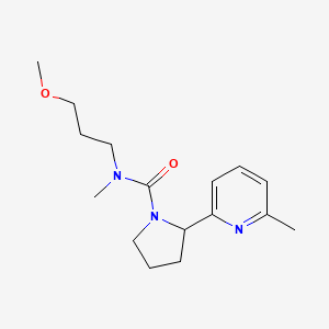 N-(3-methoxypropyl)-N-methyl-2-(6-methylpyridin-2-yl)pyrrolidine-1-carboxamide