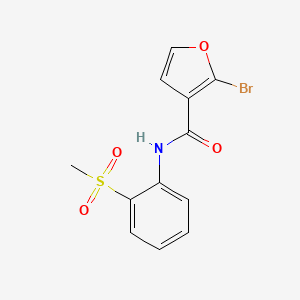 2-bromo-N-(2-methylsulfonylphenyl)furan-3-carboxamide