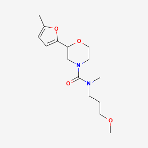 N-(3-methoxypropyl)-N-methyl-2-(5-methylfuran-2-yl)morpholine-4-carboxamide