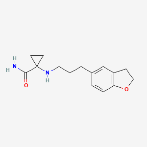 1-[3-(2,3-Dihydro-1-benzofuran-5-yl)propylamino]cyclopropane-1-carboxamide