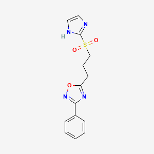 5-[3-(1H-imidazol-2-ylsulfonyl)propyl]-3-phenyl-1,2,4-oxadiazole