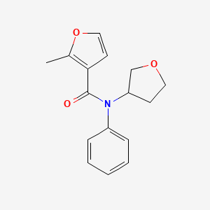 2-methyl-N-(oxolan-3-yl)-N-phenylfuran-3-carboxamide