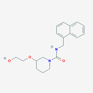 3-(2-hydroxyethoxy)-N-(naphthalen-1-ylmethyl)piperidine-1-carboxamide