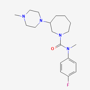 N-(4-fluorophenyl)-N-methyl-3-(4-methylpiperazin-1-yl)azepane-1-carboxamide