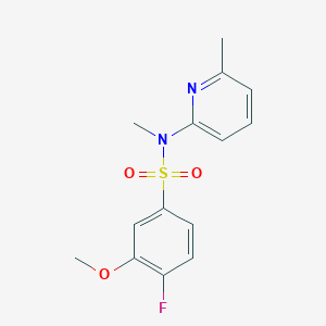 4-fluoro-3-methoxy-N-methyl-N-(6-methylpyridin-2-yl)benzenesulfonamide