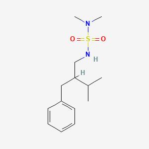 molecular formula C14H24N2O2S B7678011 [2-[(Dimethylsulfamoylamino)methyl]-3-methylbutyl]benzene 