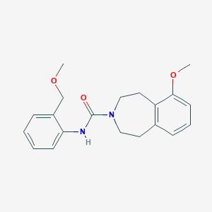 6-methoxy-N-[2-(methoxymethyl)phenyl]-1,2,4,5-tetrahydro-3-benzazepine-3-carboxamide