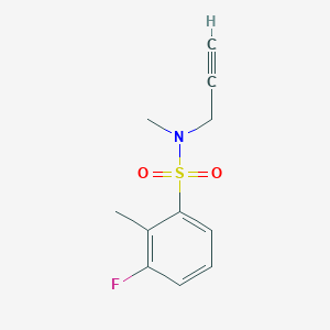 3-fluoro-N,2-dimethyl-N-prop-2-ynylbenzenesulfonamide