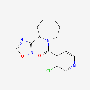 (3-Chloropyridin-4-yl)-[2-(1,2,4-oxadiazol-3-yl)azepan-1-yl]methanone