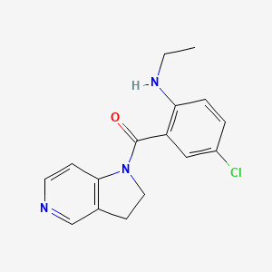 [5-Chloro-2-(ethylamino)phenyl]-(2,3-dihydropyrrolo[3,2-c]pyridin-1-yl)methanone