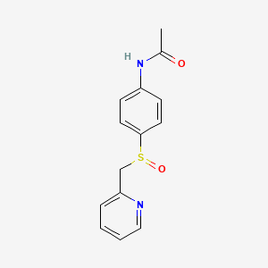 N-[4-(pyridin-2-ylmethylsulfinyl)phenyl]acetamide