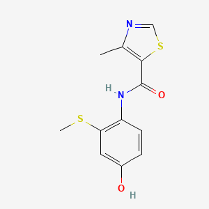 N-(4-hydroxy-2-methylsulfanylphenyl)-4-methyl-1,3-thiazole-5-carboxamide