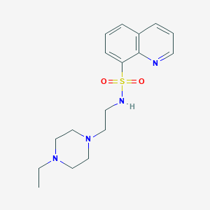 N-[2-(4-ethylpiperazin-1-yl)ethyl]quinoline-8-sulfonamide