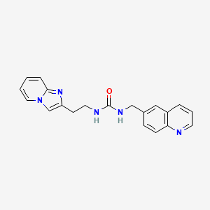 1-(2-Imidazo[1,2-a]pyridin-2-ylethyl)-3-(quinolin-6-ylmethyl)urea