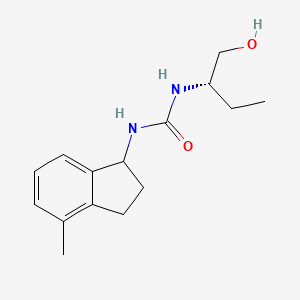 1-[(2S)-1-hydroxybutan-2-yl]-3-(4-methyl-2,3-dihydro-1H-inden-1-yl)urea