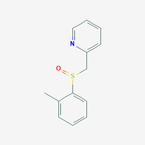 2-[(2-Methylphenyl)sulfinylmethyl]pyridine