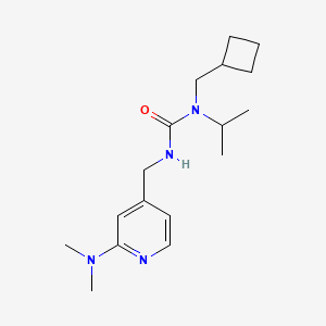 1-(Cyclobutylmethyl)-3-[[2-(dimethylamino)pyridin-4-yl]methyl]-1-propan-2-ylurea