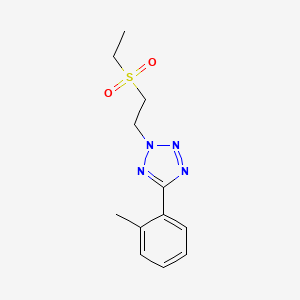 2-(2-Ethylsulfonylethyl)-5-(2-methylphenyl)tetrazole