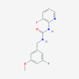 1-[(3-Fluoro-5-methoxyphenyl)methyl]-3-(3-fluoropyridin-2-yl)urea