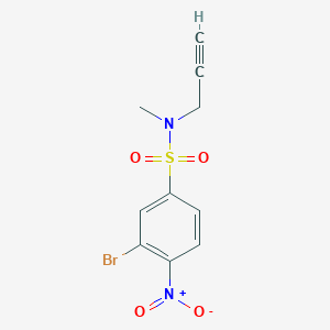 3-bromo-N-methyl-4-nitro-N-prop-2-ynylbenzenesulfonamide