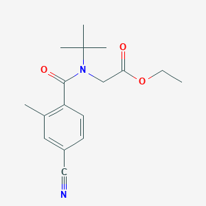 Ethyl 2-[tert-butyl-(4-cyano-2-methylbenzoyl)amino]acetate