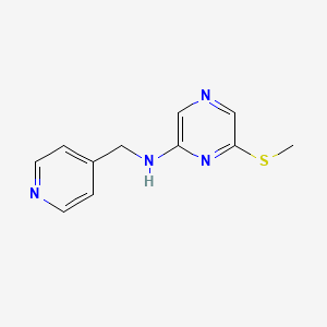 6-methylsulfanyl-N-(pyridin-4-ylmethyl)pyrazin-2-amine