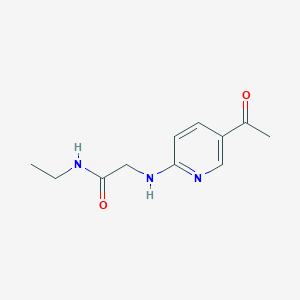 2-[(5-acetylpyridin-2-yl)amino]-N-ethylacetamide