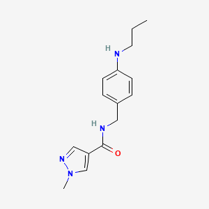 1-methyl-N-[[4-(propylamino)phenyl]methyl]pyrazole-4-carboxamide