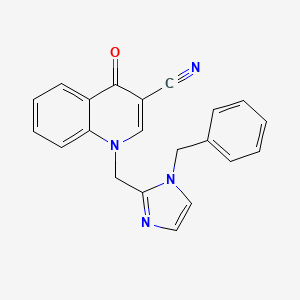 1-[(1-Benzylimidazol-2-yl)methyl]-4-oxoquinoline-3-carbonitrile