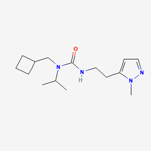 1-(Cyclobutylmethyl)-3-[2-(2-methylpyrazol-3-yl)ethyl]-1-propan-2-ylurea