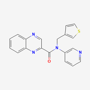 N-pyridin-3-yl-N-(thiophen-3-ylmethyl)quinoxaline-2-carboxamide