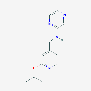 N-[(2-propan-2-yloxypyridin-4-yl)methyl]pyrazin-2-amine