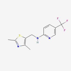 N-[(2,4-dimethyl-1,3-thiazol-5-yl)methyl]-5-(trifluoromethyl)pyridin-2-amine