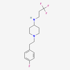 1-[2-(4-fluorophenyl)ethyl]-N-(3,3,3-trifluoropropyl)piperidin-4-amine