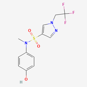 N-(4-hydroxyphenyl)-N-methyl-1-(2,2,2-trifluoroethyl)pyrazole-4-sulfonamide