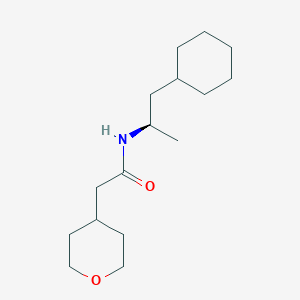 N-[(2R)-1-cyclohexylpropan-2-yl]-2-(oxan-4-yl)acetamide