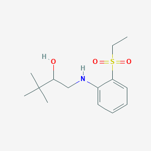 1-(2-Ethylsulfonylanilino)-3,3-dimethylbutan-2-ol