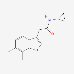 N-cyclopropyl-2-(6,7-dimethyl-1-benzofuran-3-yl)acetamide