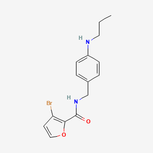 3-bromo-N-[[4-(propylamino)phenyl]methyl]furan-2-carboxamide