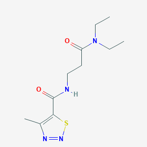 N-[3-(diethylamino)-3-oxopropyl]-4-methylthiadiazole-5-carboxamide