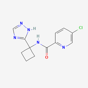 5-chloro-N-[1-(1H-1,2,4-triazol-5-yl)cyclobutyl]pyridine-2-carboxamide