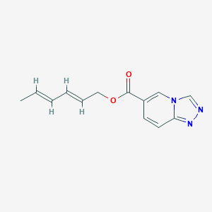 [(2E,4E)-hexa-2,4-dienyl] [1,2,4]triazolo[4,3-a]pyridine-6-carboxylate