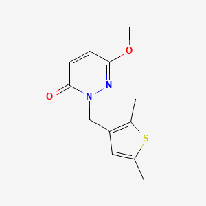 2-[(2,5-Dimethylthiophen-3-yl)methyl]-6-methoxypyridazin-3-one