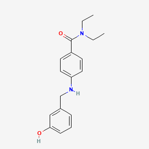 N,N-diethyl-4-[(3-hydroxyphenyl)methylamino]benzamide